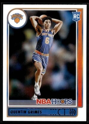 2021 NBA Hoops New York Knicks #206 Quentin Grimes RC Rookie