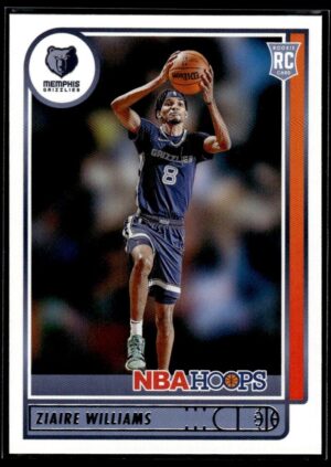 _10 2021 NBA Hoops Memphis Grizzlies #211 Ziaire Williams RC Rookie