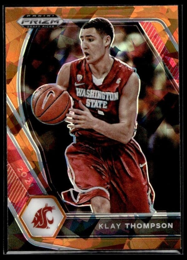 2021 Panini Prizm Draft Picks Washington State Cougars #82 Klay Thompson Orange