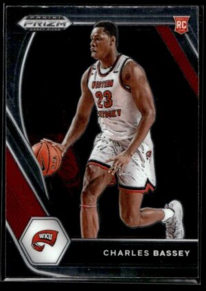 2021 Panini Prizm Draft Picks Western Kentucky Hilltoppers #45 Charles Bassey RC