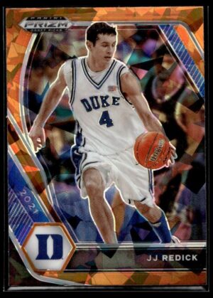 2021 Panini Prizm Draft Picks Duke Blue Devils #96 JJ Redick Orange Ice Prizm