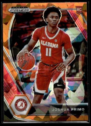_10 2021 Panini Prizm Draft Picks Alabama Crimson Tide #50 Joshua Primo RC Rookie Or