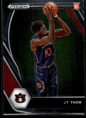 _10 2021 Panini Prizm Draft Picks Auburn Tigers #28 JT Thor RC Rookie