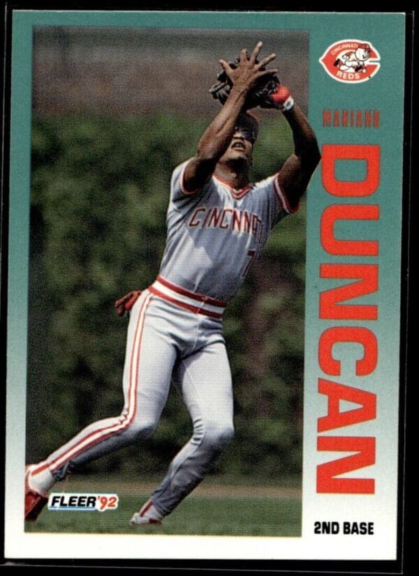 _10 1992 Fleer Cincinnati Reds #406 Mariano Duncan