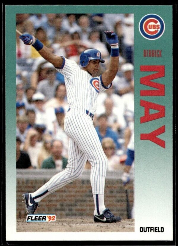 1992 Fleer Chicago Cubs #387 Derrick May
