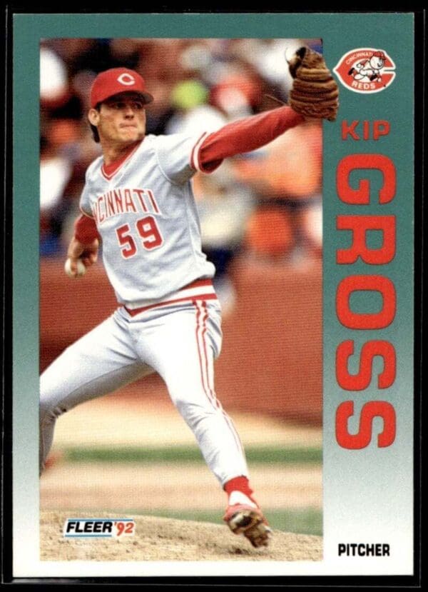 _10 1992 Fleer Cincinnati Reds #407 Kip Gross
