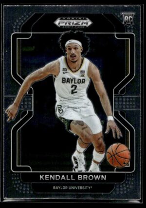 _10 2022 Panini Prizm Draft Picks Baylor University #80 Kendall Brown RC Rookie