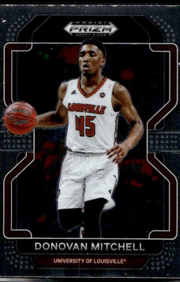2022 Panini Prizm Draft Picks University of Louisville #15 Donovan Mitchell