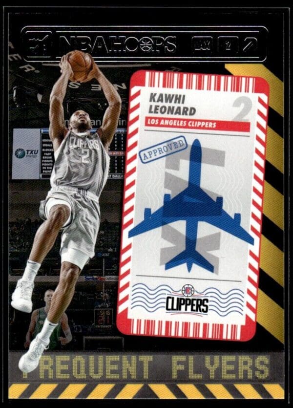 2021 Hoops Frequent Flyers Los Angeles Clippers #8 Kawhi Leonard