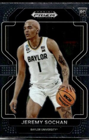 _10 2022 Panini Prizm Draft Picks Baylor University #61 Jeremy Sochan RC Rookie