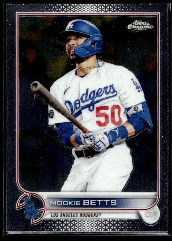 2022 Topps Chrome Los Angeles Dodgers #100 Mookie Betts