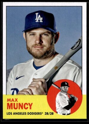 _10 2022 Topps Archives Los Angeles Dodgers #58 Max Muncy Autographed