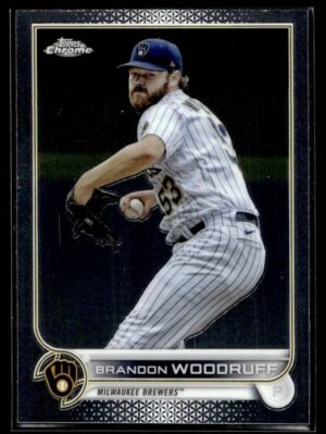 2022 Topps Chrome Milwaukee Brewers #44 Brandon Woodruff