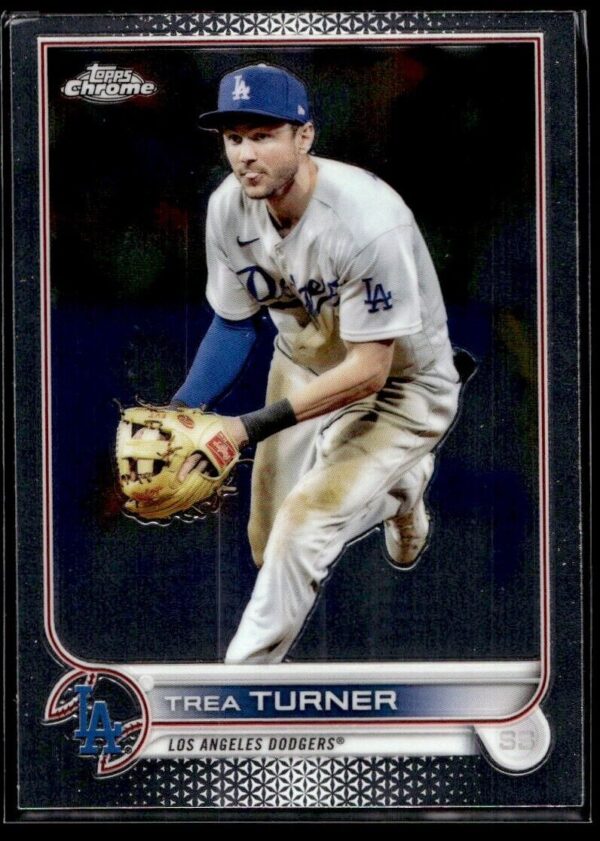 _10 2022 Topps Chrome Los Angeles Dodgers #190 Trea Turner