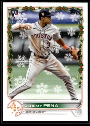 _10 2022 Topps Holiday Houston Astros #HW129 Jeremy Pena RC Rookie