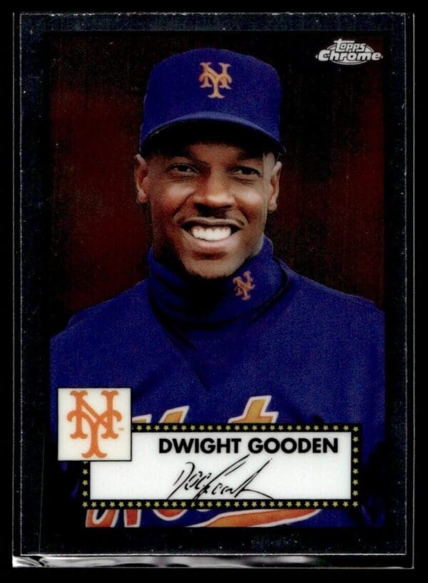 _10 2021 Topps Chrome Platinum Anniversary New York Mets #592 Dwight Gooden Autograp