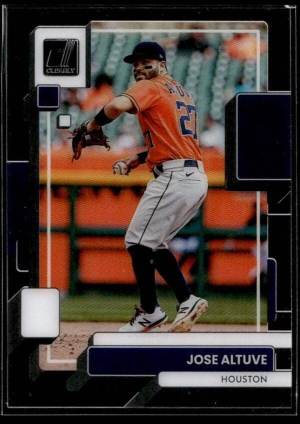 _10 2022 Panini Chronicles Clearly Donruss Houston Astros #42 Jose Altuve