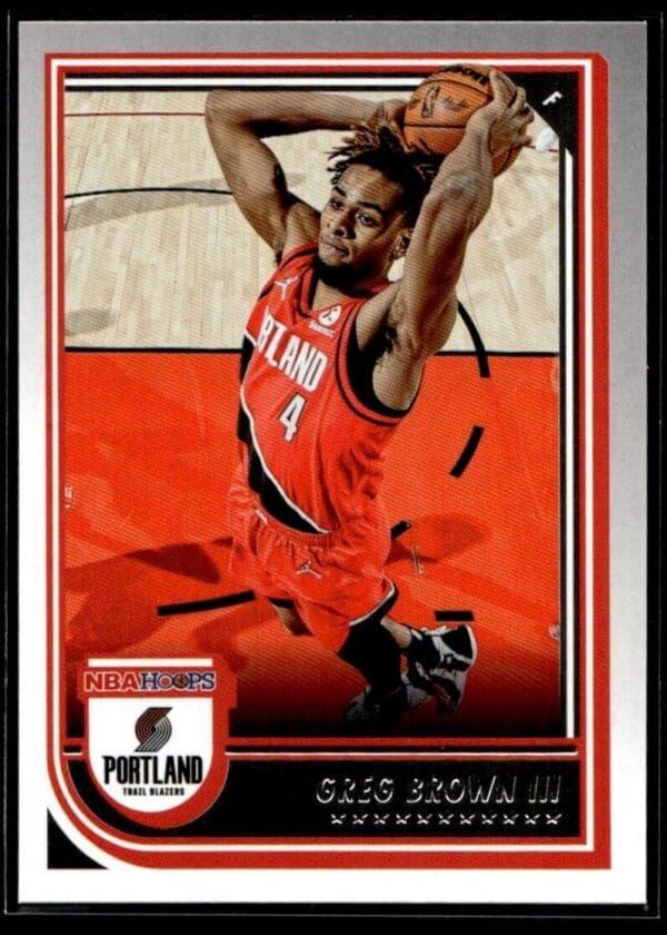 2022 Hoops Portland Trail Blazers #214 Greg Brown III