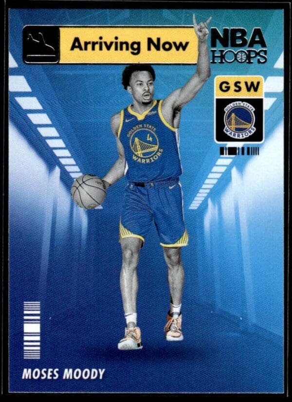 2021 Hoops Arriving Now Golden State Warriors #20 Moses Moody