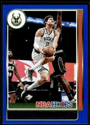 2021 Hoops Milwaukee Bucks #73 Brook Lopez Blue