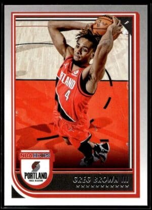 2022 Hoops Portland Trail Blazers #214 Greg Brown III