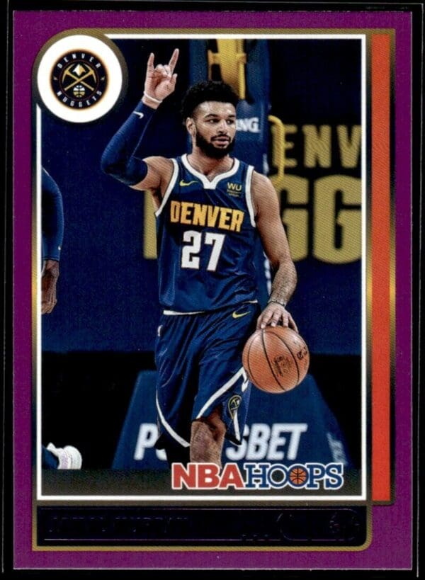 2021 Hoops Denver Nuggets #1 Jamal Murray Purple