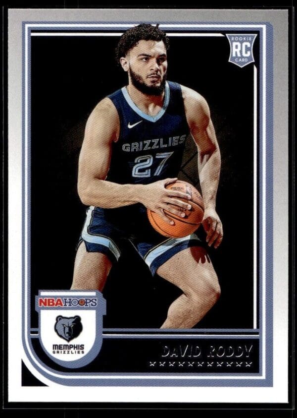 2022 NBA Hoops Memphis Grizzlies #253 David Roddy RC Rookie