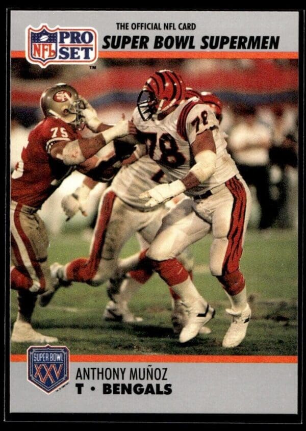 _10 1990 Pro Set Super Bowl 160 Cincinnati Bengals #59 Anthony Munoz