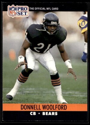_10 1990 Pro Set Super Bowl 160 Chicago Bears #459 Donnell Woolford