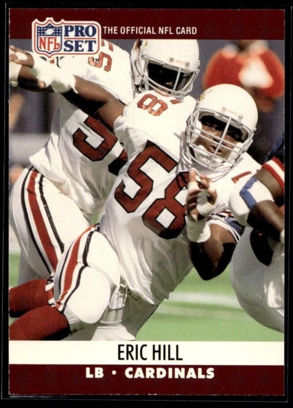 1990 Pro Set Super Bowl 160 Phoenix Cardinals #615 Eric Hill