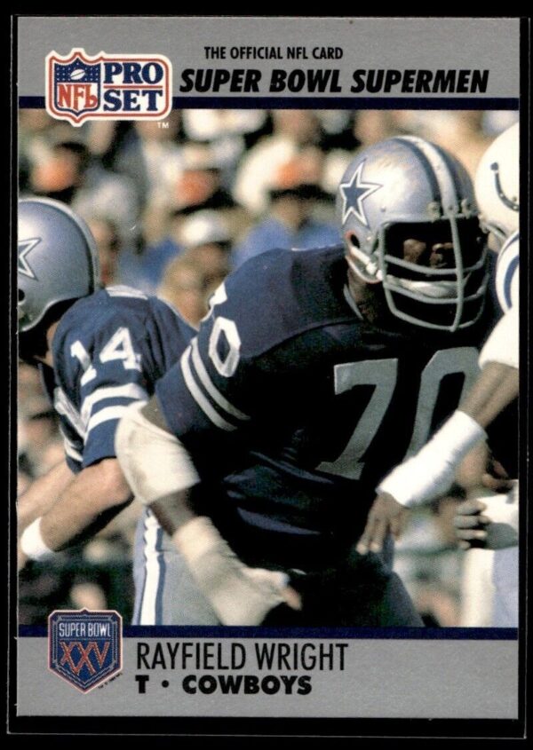 1990 Pro Set Super Bowl 160 Dallas Cowboys #61 Rayfield Wright