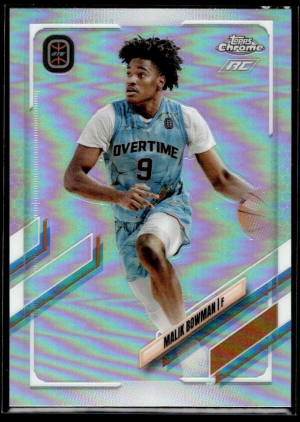 2021 Topps Overtime Elite Chrome  #2 Malik Bowman Refractor