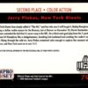 1990 Pro Set Super Bowl 160 New York Giants #791 Jerry Pinkus