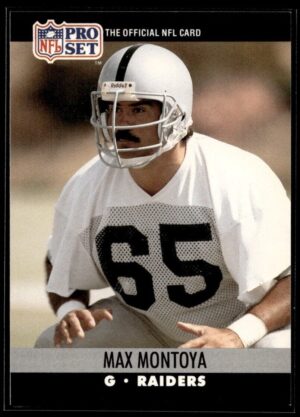 1990 Pro Set Super Bowl 160 Los Angeles Raiders #547 Max Montoya