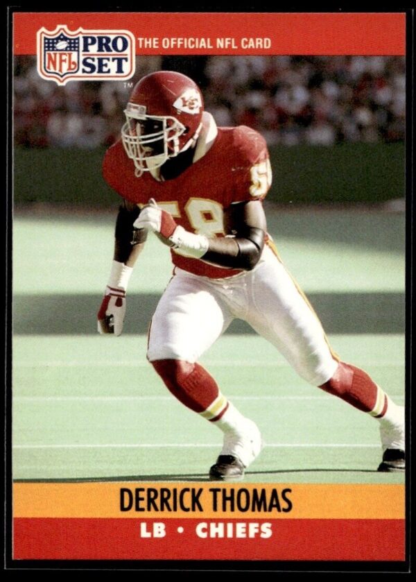 _10 1990 Pro Set Super Bowl 160 Kansas City Chiefs #536 Derrick Thomas