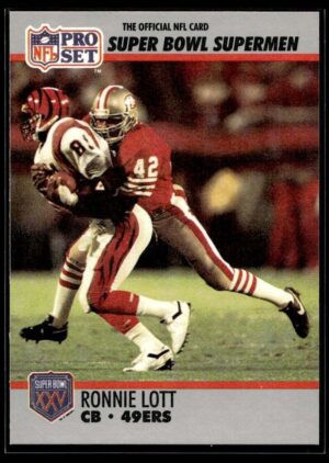 1990 Pro Set Super Bowl 160 San Francisco 49ers #105 Ronnie Lott