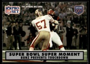 1989 Pro Set Super Bowl 160 Bunz Prevents Touchdown #147 Super Bowl