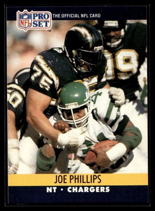 _10 1990 Pro Set Super Bowl 160 San Diego Chargers #631 Joe Phillips
