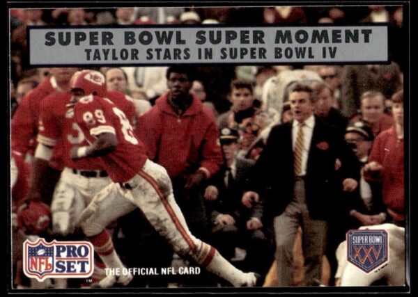 1990 Pro Set Super Bowl 160 Taylor Stars in Super Bowl IV #139 Super Bowl