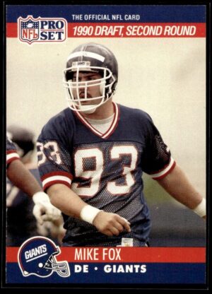 1990 Pro Set Super Bowl 160 New York Giants #720 Mike Fox