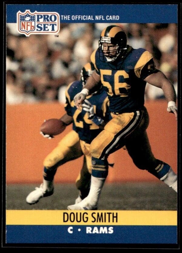 1990 Pro Set Super Bowl 160 Los Angeles Rams #554 Doug Smith
