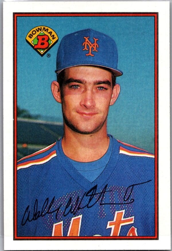 1989 Bowman New York Mets #373 Wally Whitehurst RC Rookie