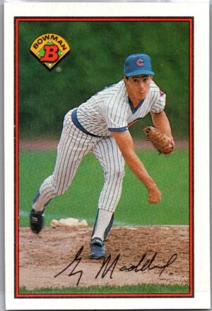 _10 1989 Bowman Chicago Cubs #284 Greg Maddux