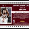 2021 Hoops Lights Camera Action Cleveland Cavaliers #17 Collin Sexton
