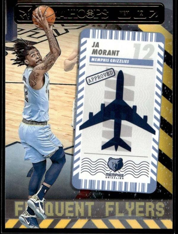 2021 Hoops Frequent Flyers Memphis Grizzlies #14 Ja Morant