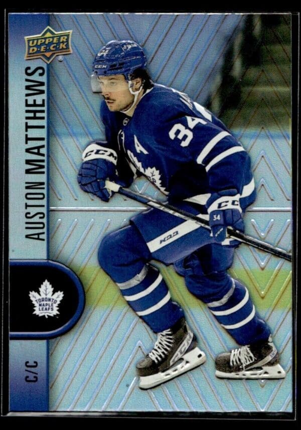 _10 2021 Upper Deck Tim Hortons Toronto Maple Leafs #34 Auston Matthews