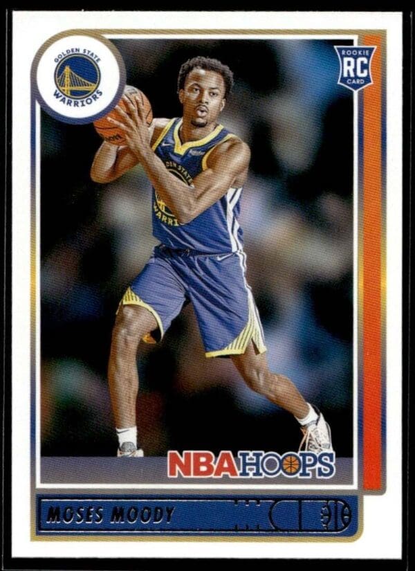 2021 NBA Hoops Golden State Warriors #229 Moses Moody RC Rookie