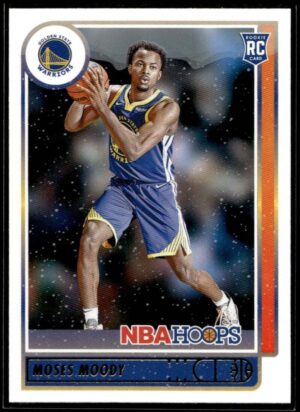 2021 NBA Hoops Golden State Warriors #229 Moses Moody RC Rookie Winter Edition