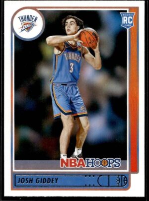 2021 NBA Hoops Oklahoma City Thunder #202 Josh Giddey RC Rookie