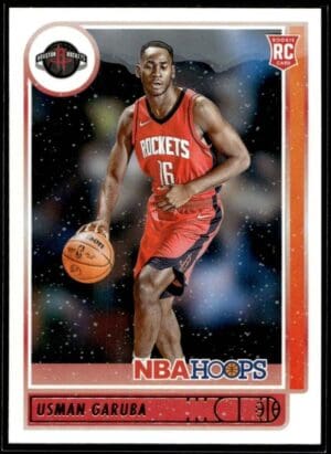 2021 NBA Hoops Houston Rockets #238 Usman Garuba RC Rookie Winter Edition